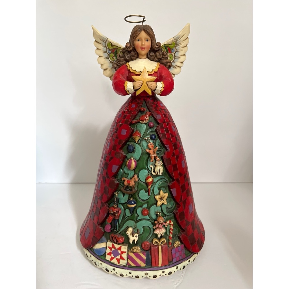 Jim Shore Christmas Spirit Shines Bright Musical Angel 2003